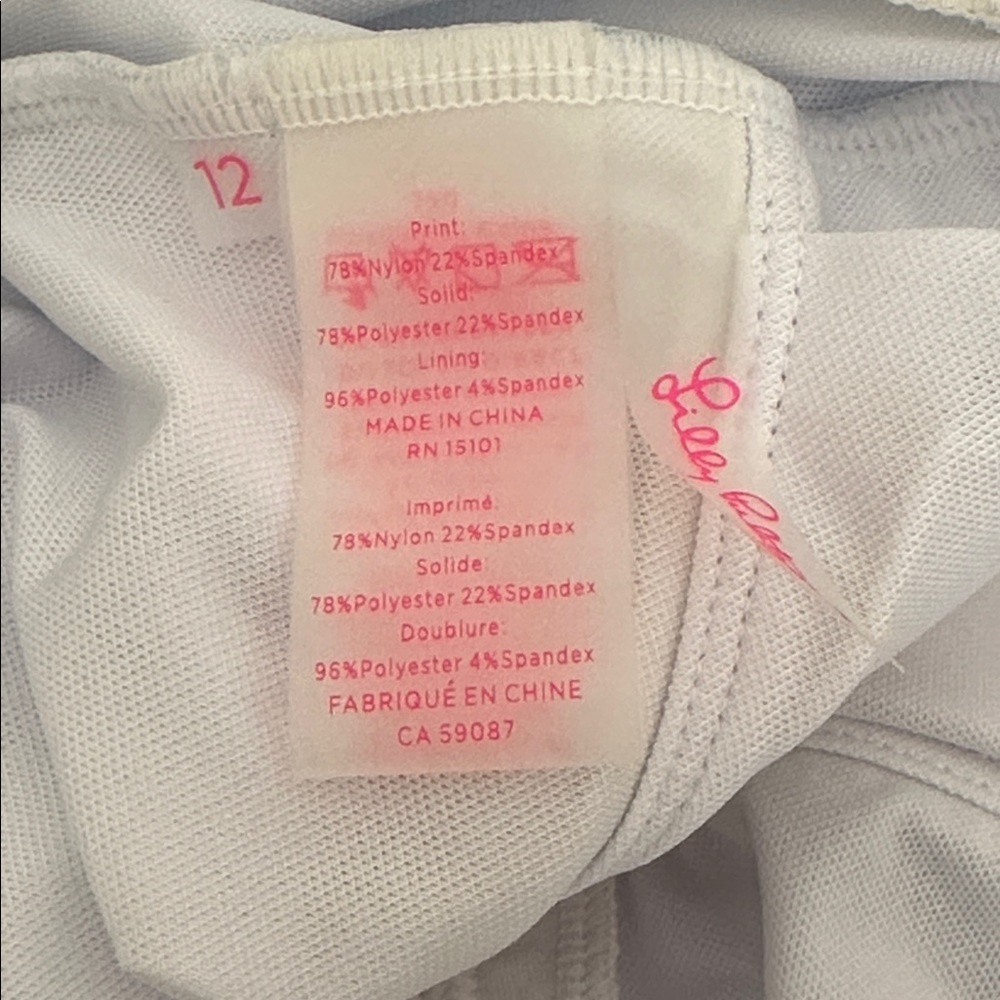 Lilly Pulitzer Loraline One-Piece Swimsuit in the Resort White Seaside Vibes 12 - Picture 9 of 10